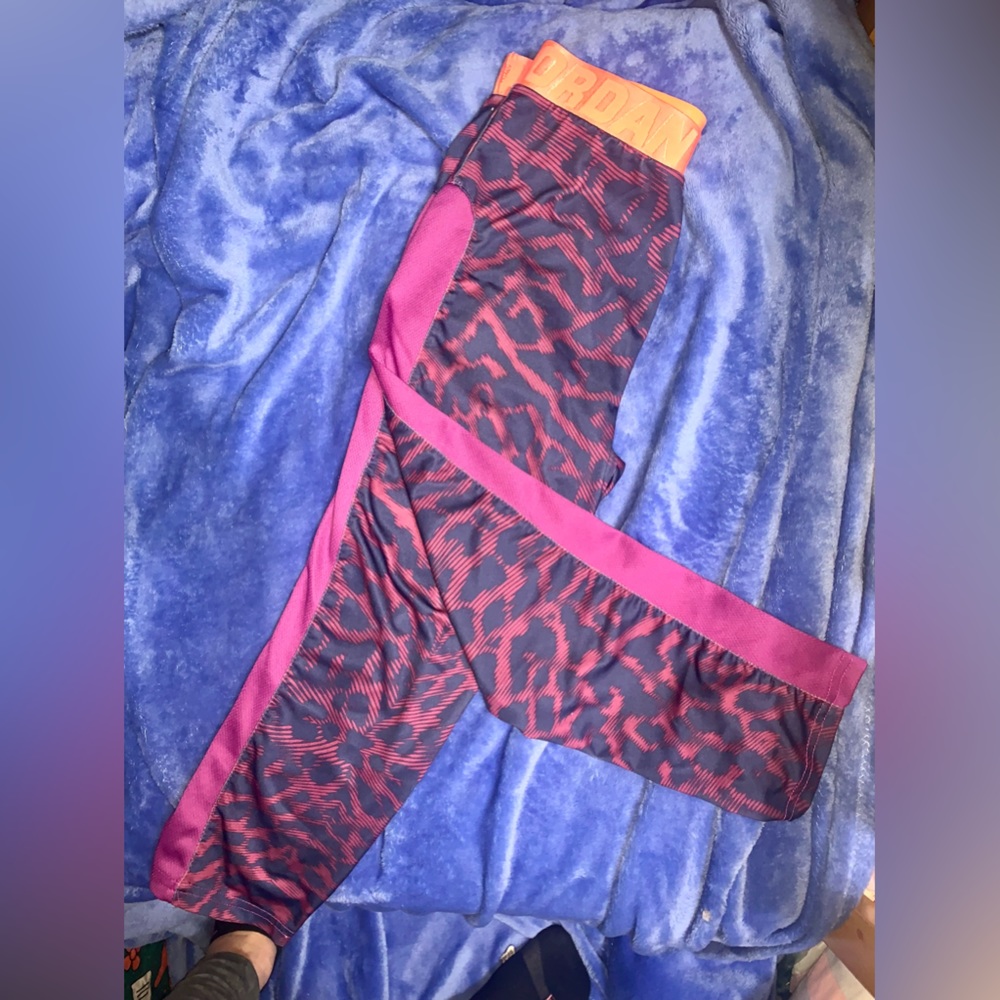 Jordan XXL purple cheetah leggings